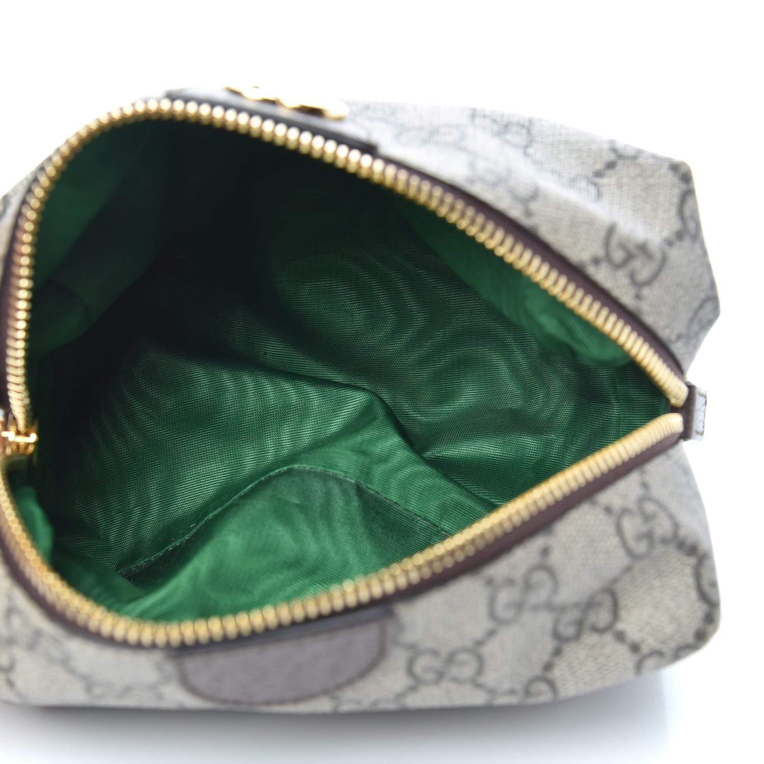 Gucci Soft GG Supreme Monogram Calfskin Medium Ophidia Cosmetic Case Beige Ebony New Acero 5 of 10