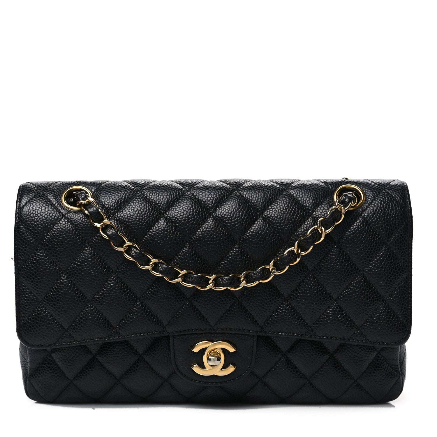 Chanel Caviar Quilted Medium Double Flap Black 1 of 8