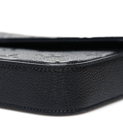 Louis Vuitton Empreinte Pochette Felicie Chain Wallet Black 12 of 13
