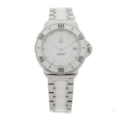Tag Heuer Stainless Steel Ceramic 37mm Formula 1 Lady Quartz Watch White WAH1211 1 of 5