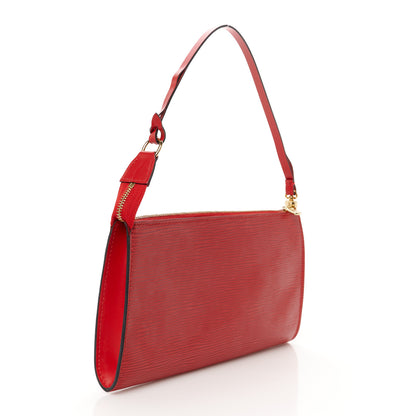 Louis Vuitton Epi Pochette Accessories 24 Castillan Red 3 of 13
