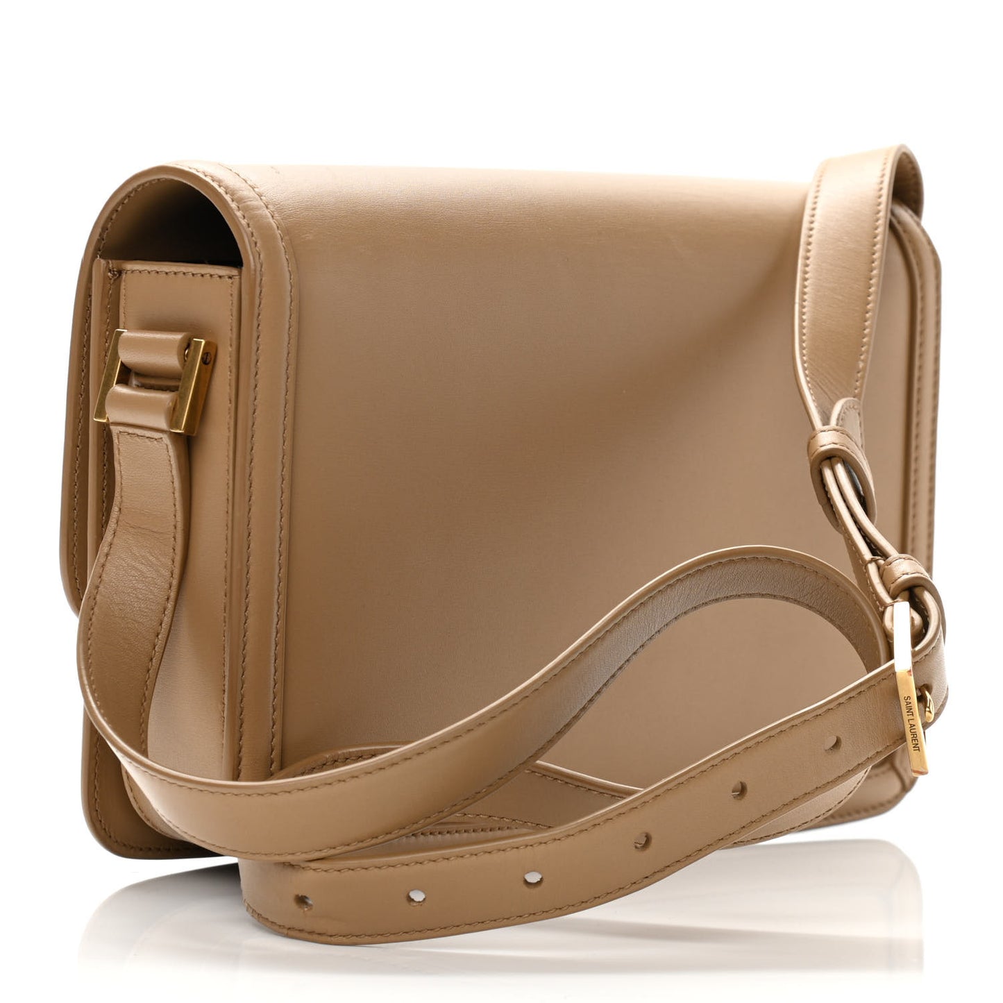 Box Calfskin Monogram Medium Solferino Satchel Natural Tan