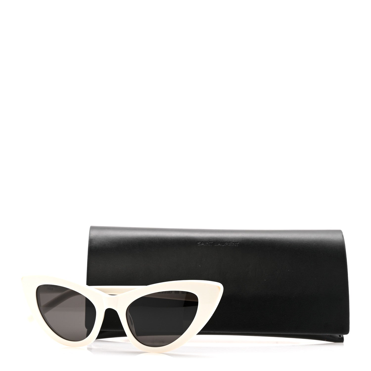 Saint Laurent Acetate Lily Cat Eye Sunglasses SL213 White 10 of 10