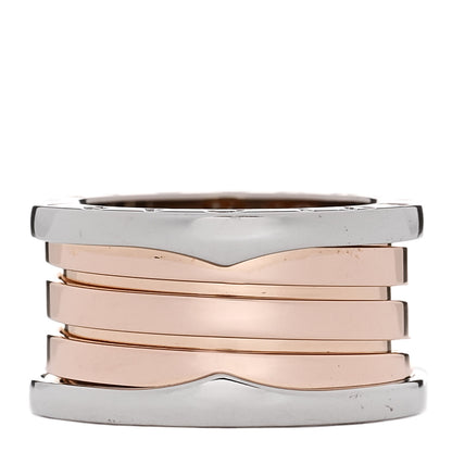 Bulgari 18K Rose Gold B.Zero1 Four-Band Ring 51 5.75 1 of 5