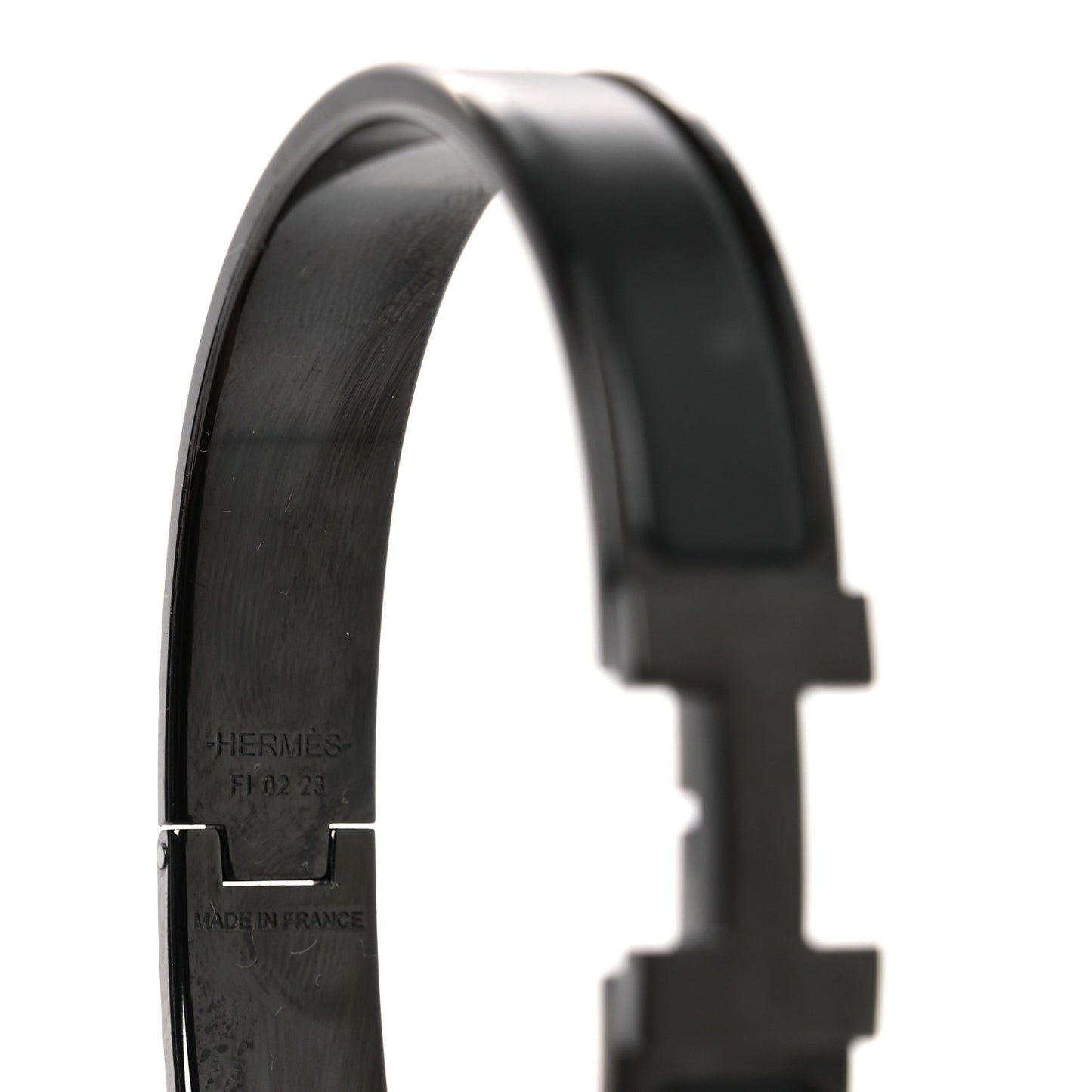 Matte Enamel Narrow Clic Clac HH Bracelet T5 So Black