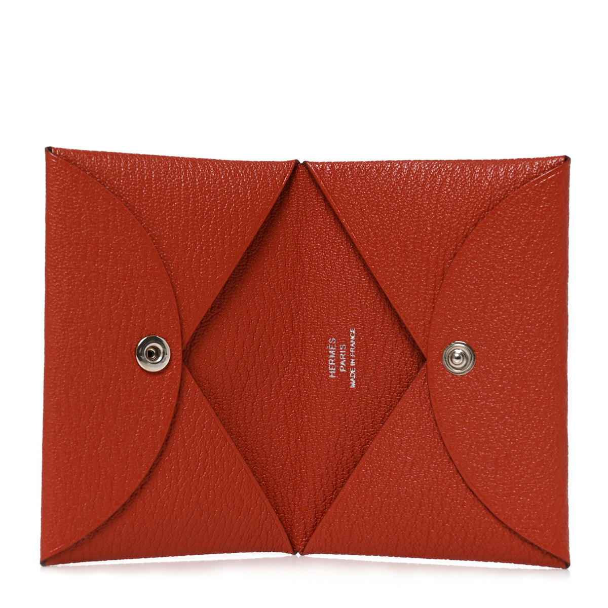 Chevre Mysore Calvi Card Case Brique