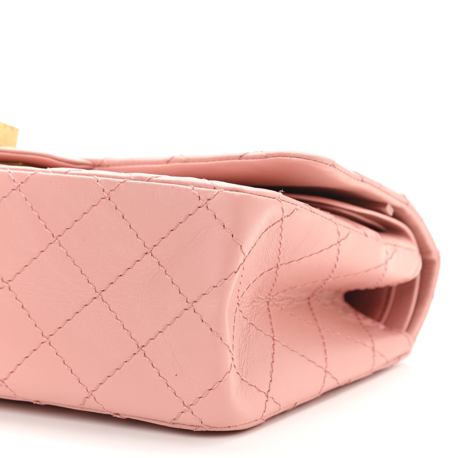 Chanel Aged Calfskin Quilted 2.55 Reissue 225 Flap Pink 10 of 11