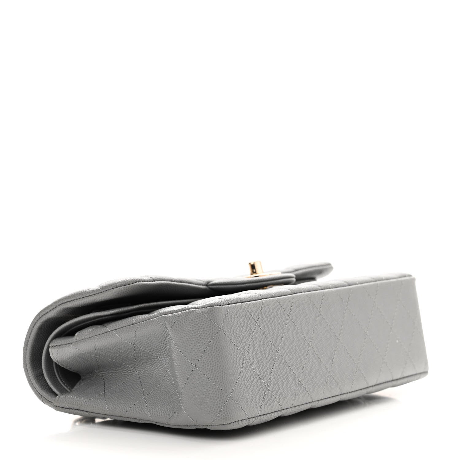 Chanel Caviar Quilted Small Double Flap Grey 4 of 10