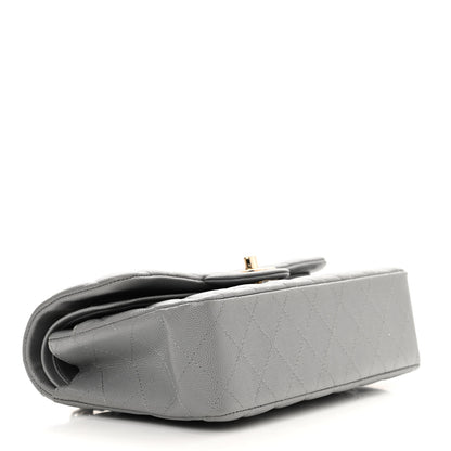 Chanel Caviar Quilted Small Double Flap Grey 4 of 10
