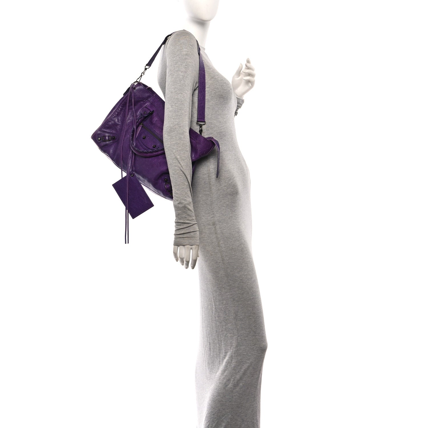 Balenciaga Agneau Classic Hardware City Dark Violet 2 of 11