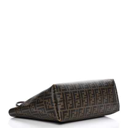 Fendi Zucca Spalmati Medium Roll Tote Tobacco Moro 4 of 13