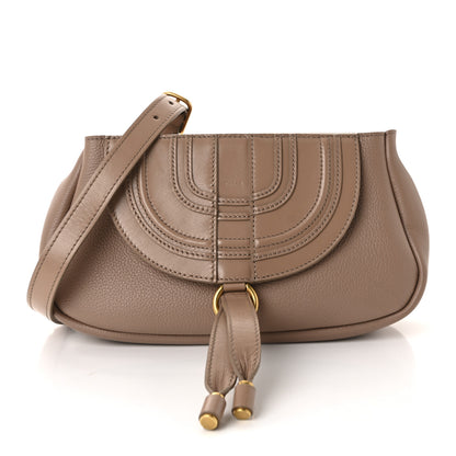 Chloe Shiny Grained Calfskin Small Marcie Clutch Anemone Pink 1 of 9