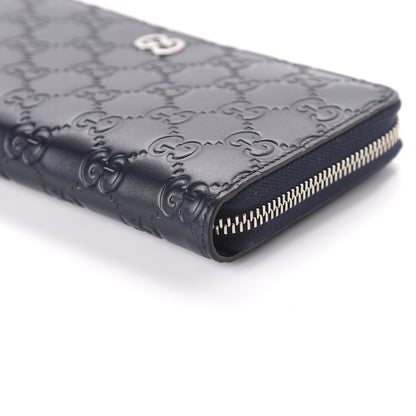 Gucci Guccissima Signature Dorian Zip Around Wallet Blue 7 of 10