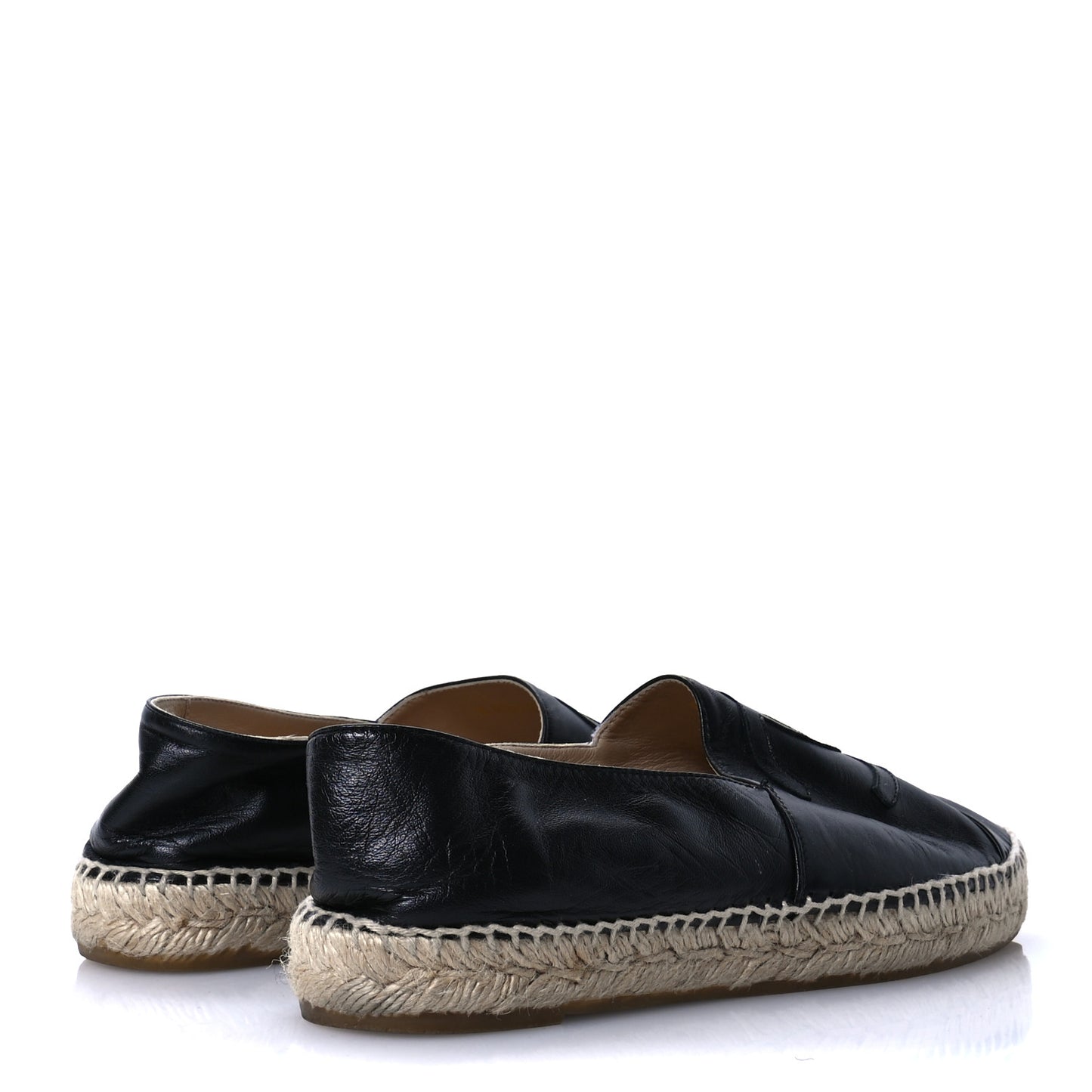 Lambskin CC Espadrilles 41 Black