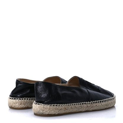 Chanel Lambskin CC Espadrilles 41 Black 5 of 10