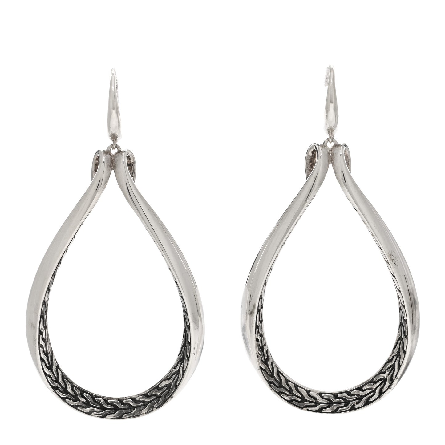 Sterling Silver Asli Classic Chain Link Drop Earrings