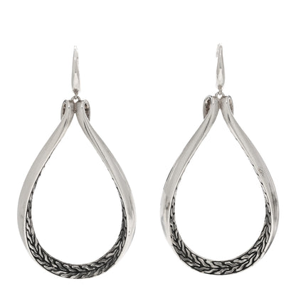 John Hardy Sterling Silver Asli Classic Chain Link Drop Earrings 1 of 4