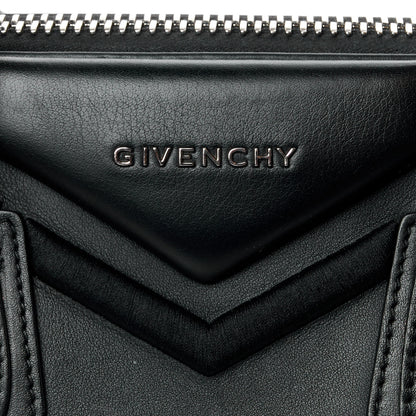 Givenchy Calfskin Small Embroidered Frame Antigona Black 8 of 12