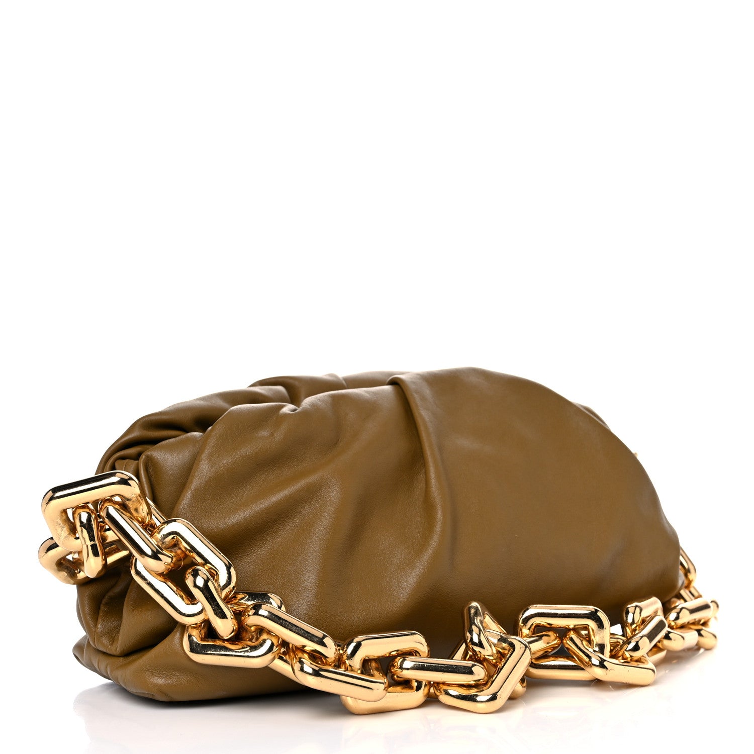 Bottega Veneta Calfskin The Pouch Chain Cammello 3 of 11