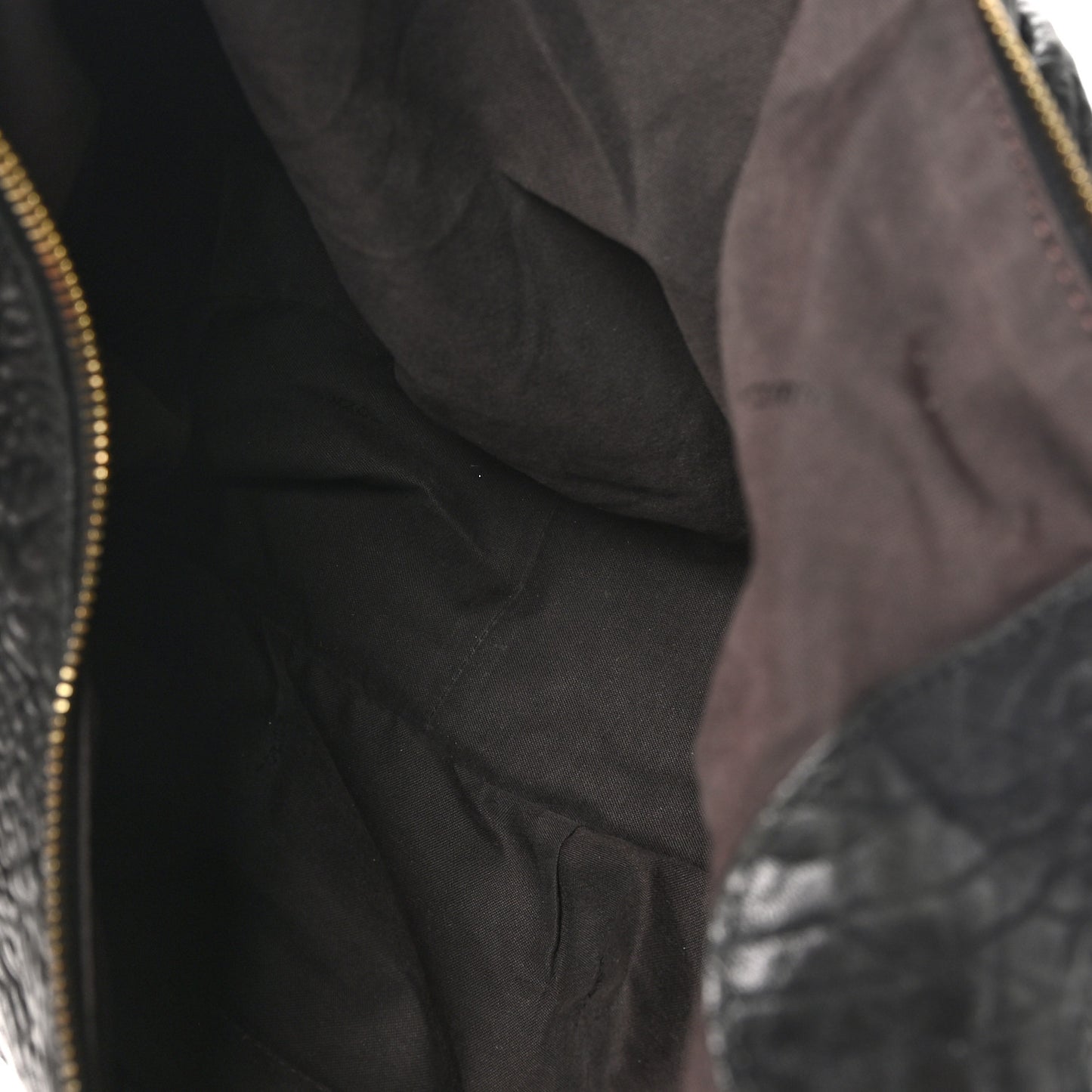 Crinkled Lambskin Mia Hobo Black