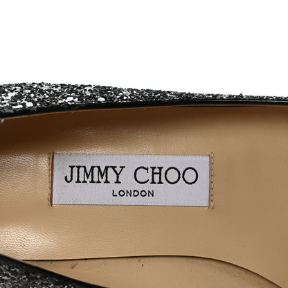 Jimmy Choo Glitter Romy Flats 38 Black 15 of 16