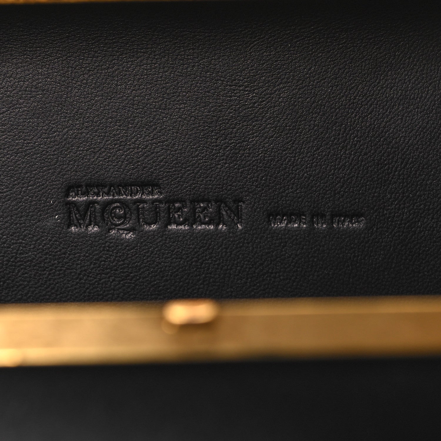 Alexander McQueen ALEXANDER MCQUEEN Satin Salamander Knuckle Box Clutch Clutch Black 6 of 13