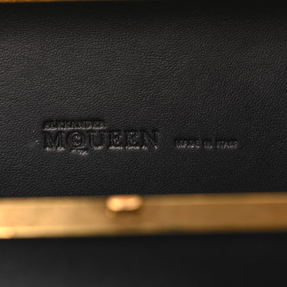 Alexander McQueen ALEXANDER MCQUEEN Satin Salamander Knuckle Box Clutch Clutch Black 6 of 13
