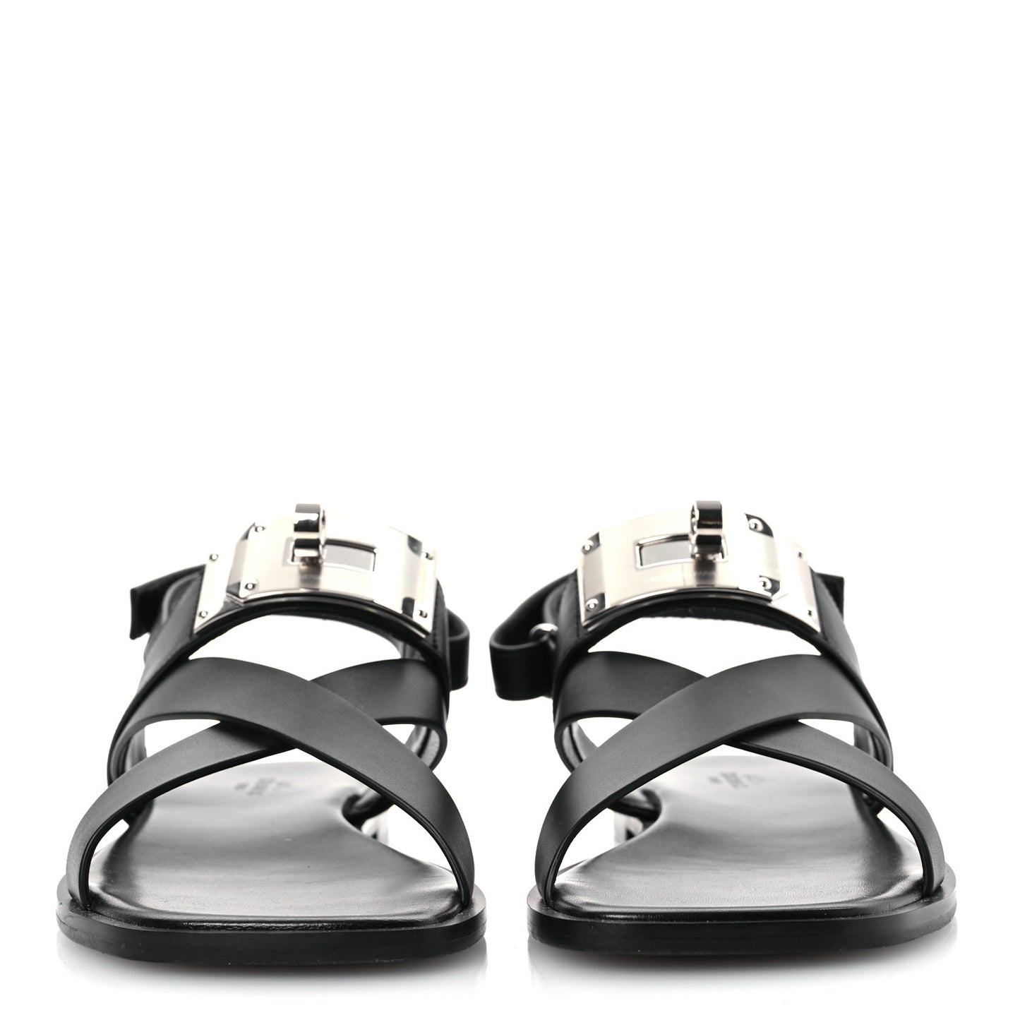 Calfskin Womens Ines Sandals 38 Black