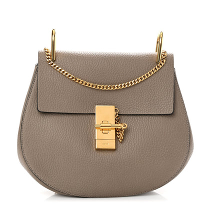 Chloe Grained Lambskin Drew Shoulder Bag Motty Grey 1 of 9