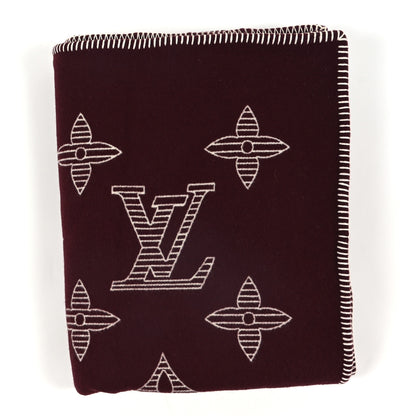 Louis Vuitton Wool Monogram Shadow Blanket Bordeaux 1 of 3