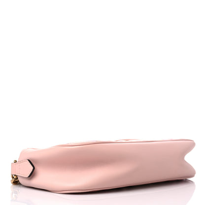 Gucci Calfskin Matelasse GucciGhost Small GG Marmont Chain Shoulder Bag Perfect Pink Rosa Ivory 3 of 12