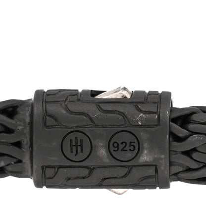 John Hardy Sterling Silver 7mm Flat Classic Chain Bracelet Matte Black 3 of 3
