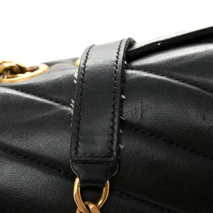 Saint Laurent Calfskin Y Quilted Monogram Medium Loulou Chain Satchel Black 11 of 11