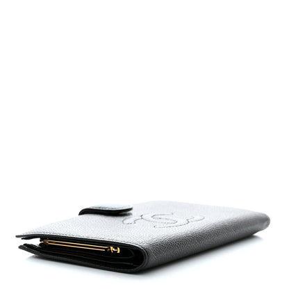 Chanel Caviar Timeless CC French Wallet Black 4 of 8