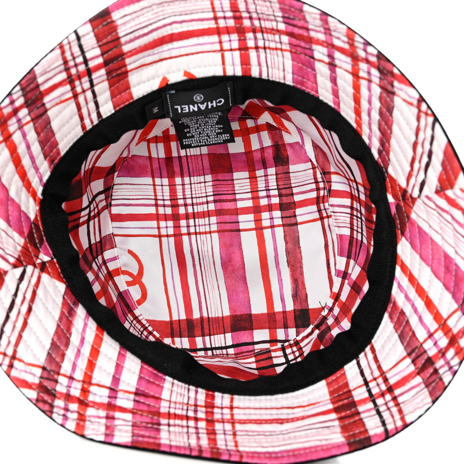 Chanel Cotton Pearl CC Bucket Hat M Black 7 of 8