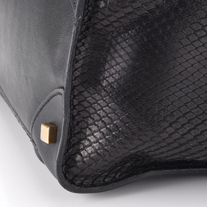 Celine Python Mini Luggage Black 13 of 13