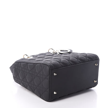 Christian Dior Ultra Matte Calfskin Cannage Medium Lady Dior Black 3 of 7