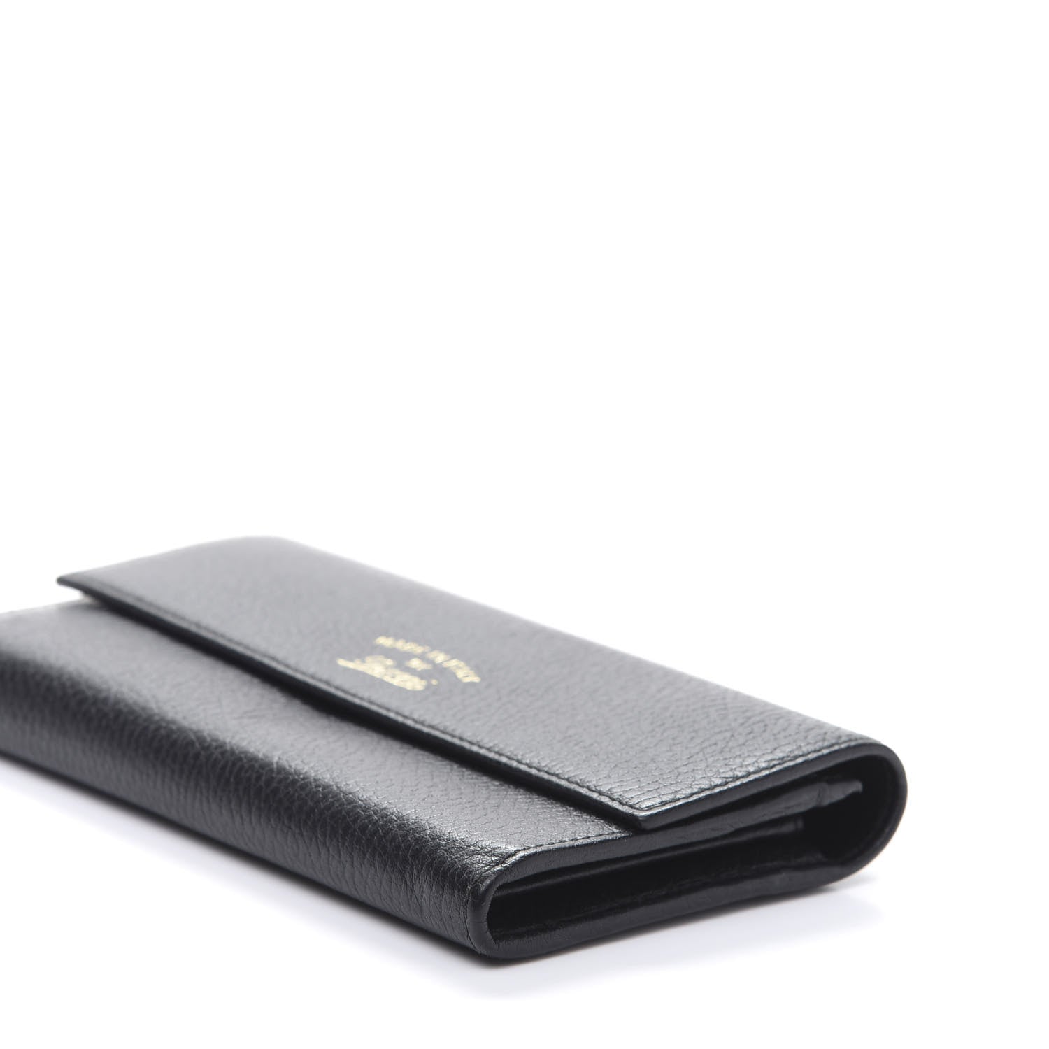 Gucci Dollar Calfskin Swing Continental Wallet Black 9 of 9