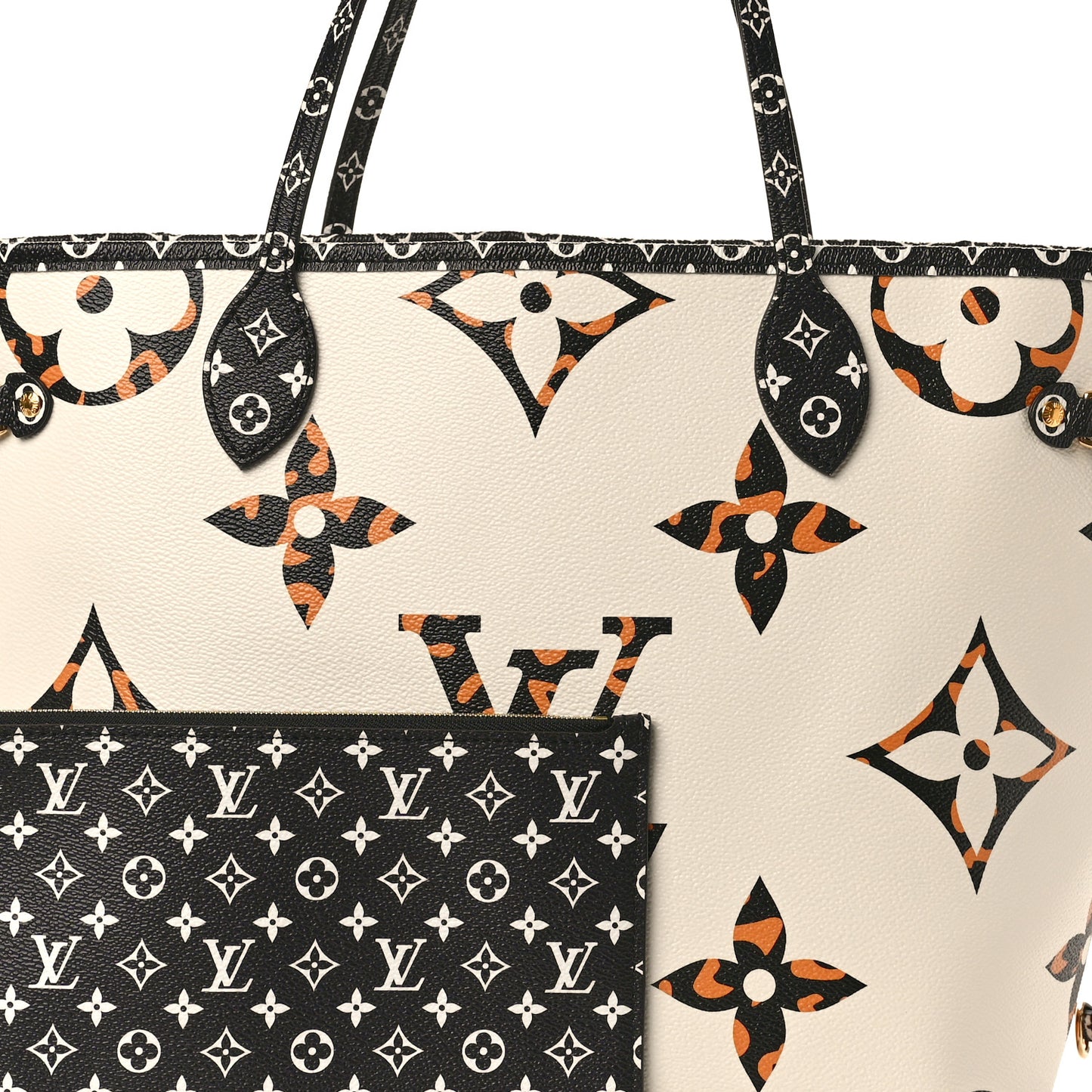 Monogram Giant Jungle Neverfull MM Ivory