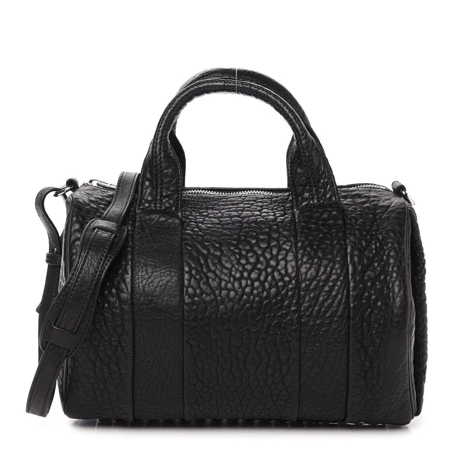 Pebbled Lambskin Rocco Black Nickel Hardware