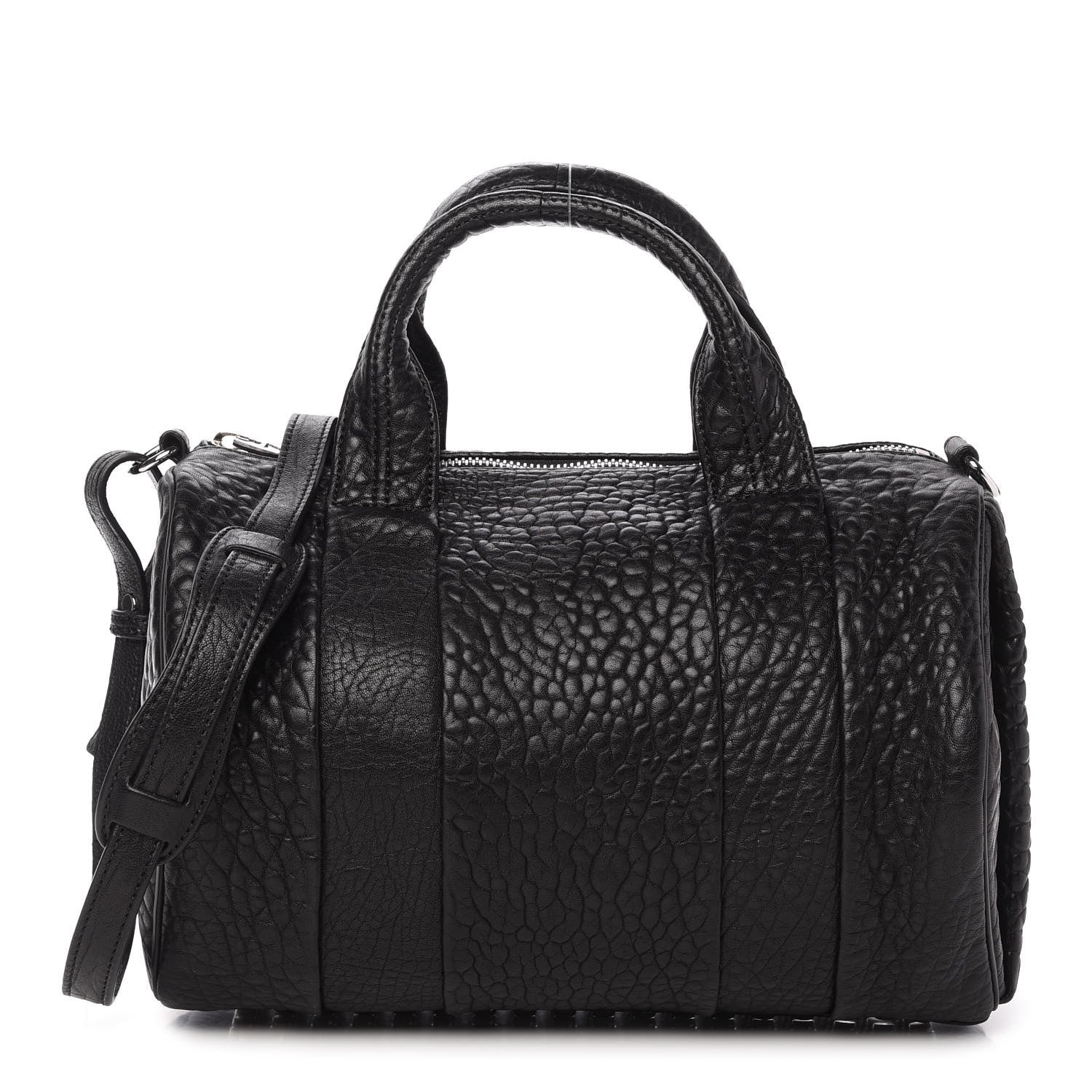 Alexander Wang Pebbled Lambskin Rocco Black Nickel Hardware 1 of 9