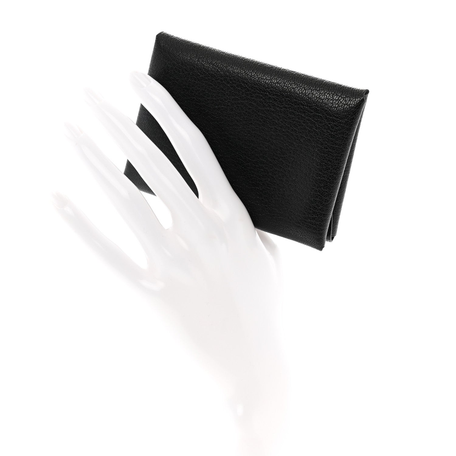 Hermes Chevre Mysore Calvi Duo Card Case Black 2 of 8