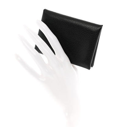 Hermes Chevre Mysore Calvi Duo Card Case Black 2 of 8