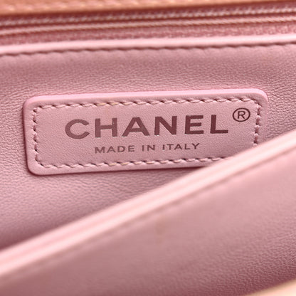 Chanel Iridescent Caviar Quilted Mini Coco Handle Flap Light Pink 6 of 10