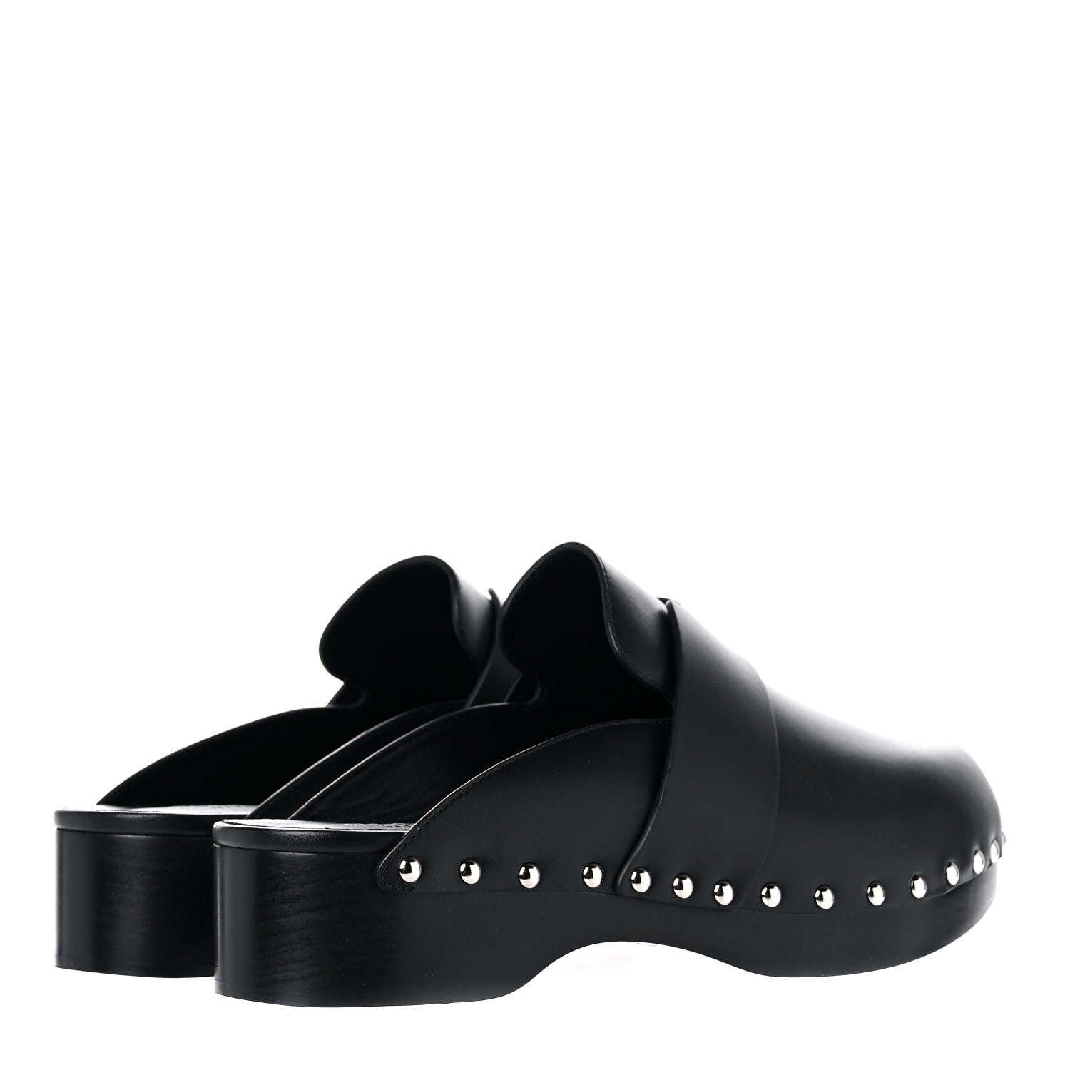Hermes Calfskin Calya Mules 40 Black 4 of 10