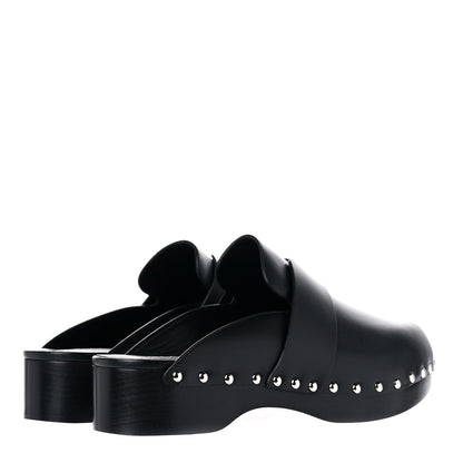 Hermes Calfskin Calya Mules 40 Black 4 of 10