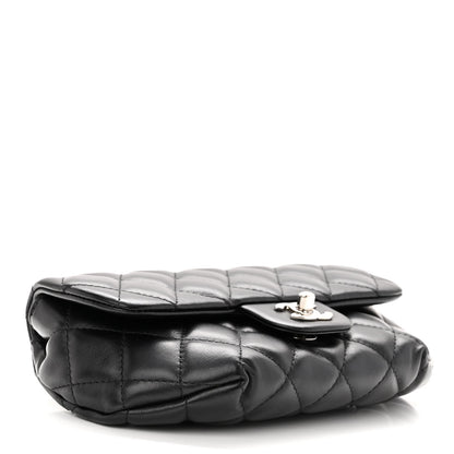 Chanel Calfskin Quilted CC Uniform Flap Belt Bag Black 3 of 9