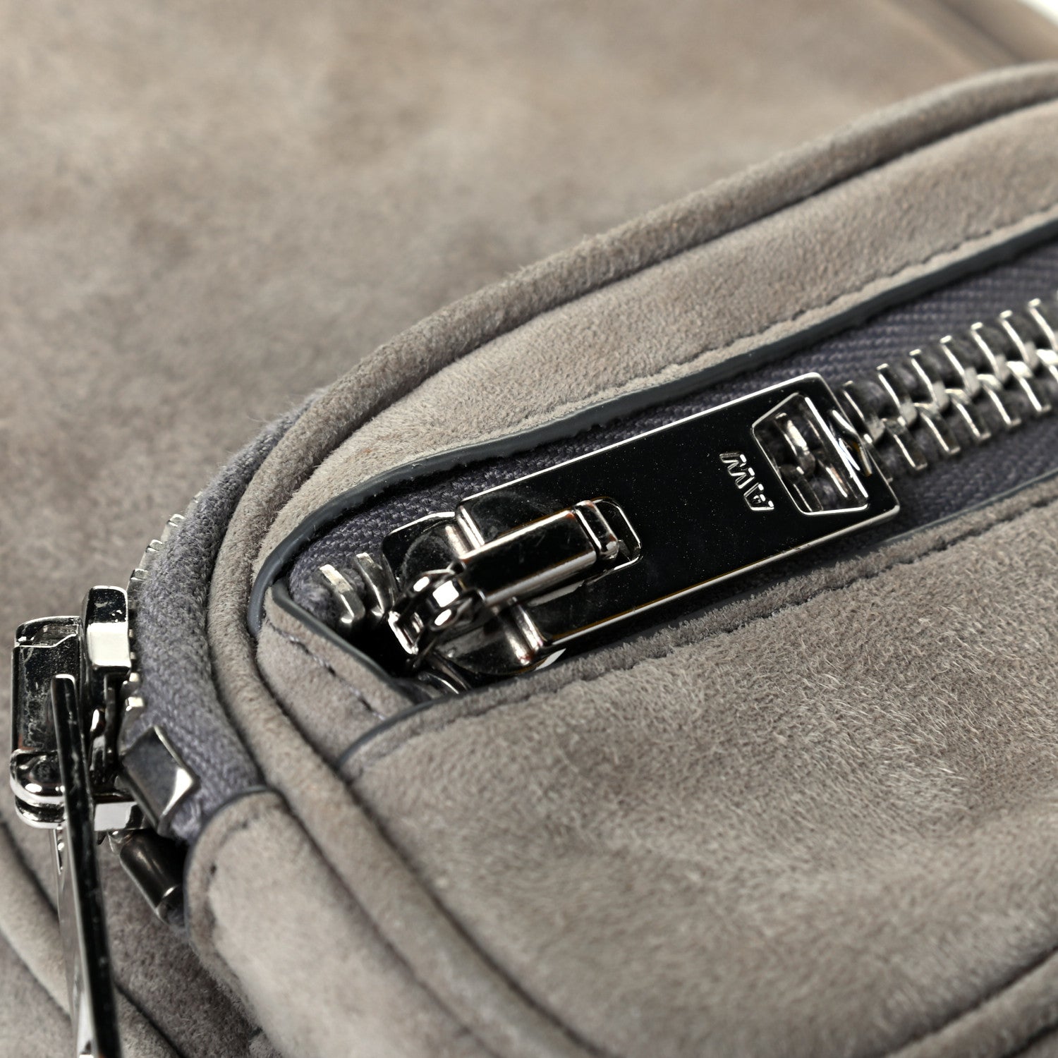 Alexander Wang Suede Mini Attica Backpack Crossbody Grey 7 of 8