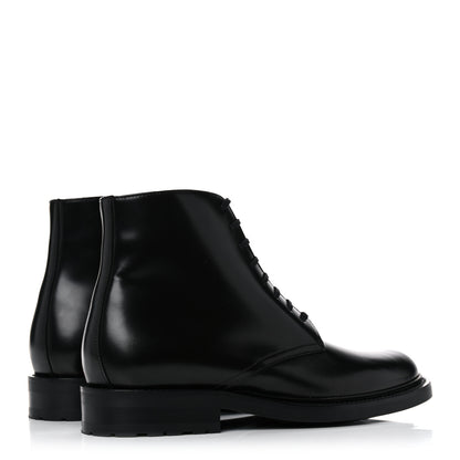 Saint Laurent Calfskin Womens Army Combat Boots 39 Black 4 of 9