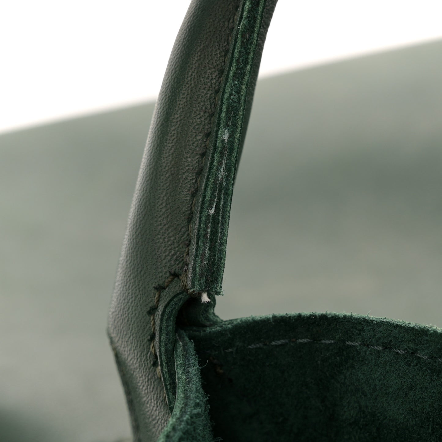 Smooth Calfskin Medium Big Bag Dark Green